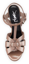 Thumbnail for your product : Saint Laurent Tribute Patent 75mm Sandal, Fard