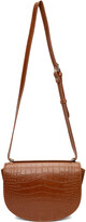 Thumbnail for your product : A.P.C. Brown Croc Geneve Bag