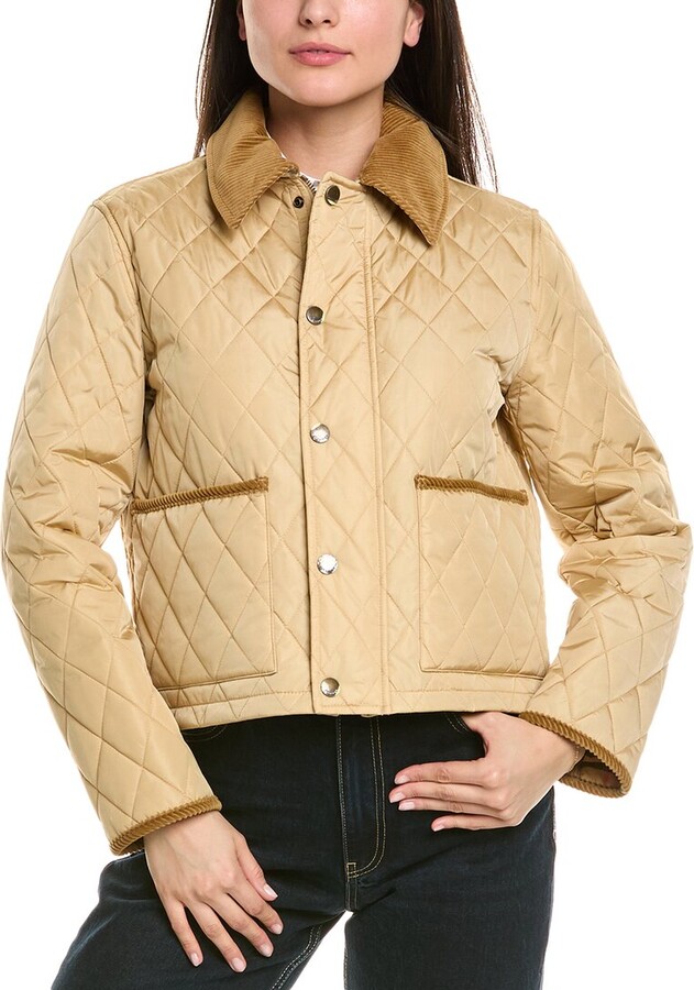 Burberry Dnu Pack Quilted Crop Jacket