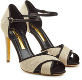 Thumbnail for your product : Rupert Sanderson Stiletto Sandals with Raffia