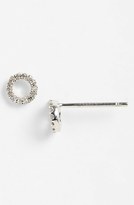 Thumbnail for your product : Adina Reyter Pavé Diamond Open Circle Stud Earrings (Online Only)