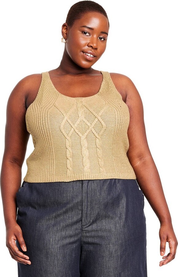 Agnes Orinda Women's Plus Size V Neck Knit Sleeveless Pullover Sweater  Vests Gray 4x : Target