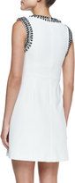 Thumbnail for your product : Shoshanna Abbie Sleeveless Embellished Bodice Dress