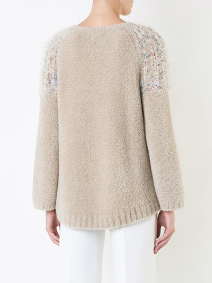 Coohem fancy fur knit pullover