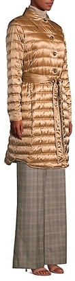 Lafayette 148 New York Delroy Quilted Tech Satin Coat