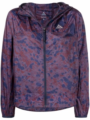 Nike Abstract-Pattern Print Sweatjacket - ShopStyle Activewear Jackets
