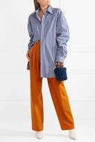 Thumbnail for your product : Awake Oversized Striped Cotton-poplin Shirt