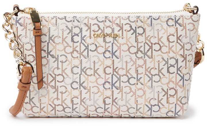 calvin klein hayden monogram crossbody