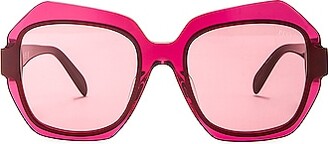 Emilio Pucci Geometric Sunglasses in Fuchsia
