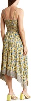 Thumbnail for your product : Angie Floral Print Peekaboo Handkerchief Hem Maxi Dress