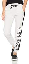 Thumbnail for your product : Calvin Klein Performance Women's Track Stripe Ankle Length Logo Fleece Jogger