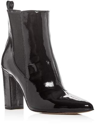 Vince Camuto Women's Britsy Patent Leather High Block Heel Booties