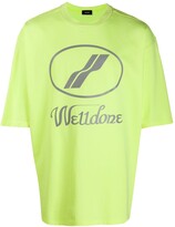 Thumbnail for your product : we11done oversized logo print T-shirt