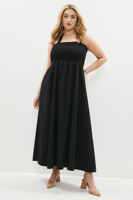 shirred top dress plus size