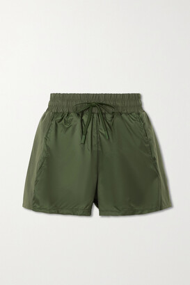 Perfect Moment Jersey-trimmed Shell Shorts
