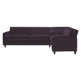 Thumbnail for your product : CHESTER Purple velvet left-arm corner sofa