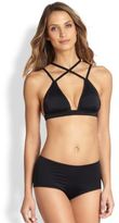 Thumbnail for your product : Norma Kamali Double-Strap Bikini Top