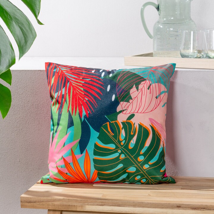 furn. Modern Leaf Outdoor Cushion MultiColoured ShopStyle