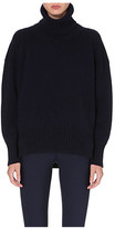 Thumbnail for your product : Jil Sander Oversized cashmere leather-detail jumper