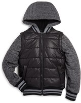 Thumbnail for your product : Urban Republic Boys' Puffer Body Knit Sleeve Jacket - Sizes 8-20