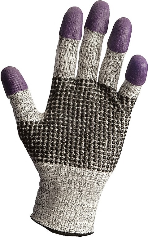 KleenGuard G60 Cut-Resistant Nitrile Cut Protection Gloves, Large, Purple (97432)