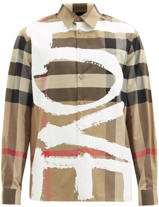 burberry exploded check shirt