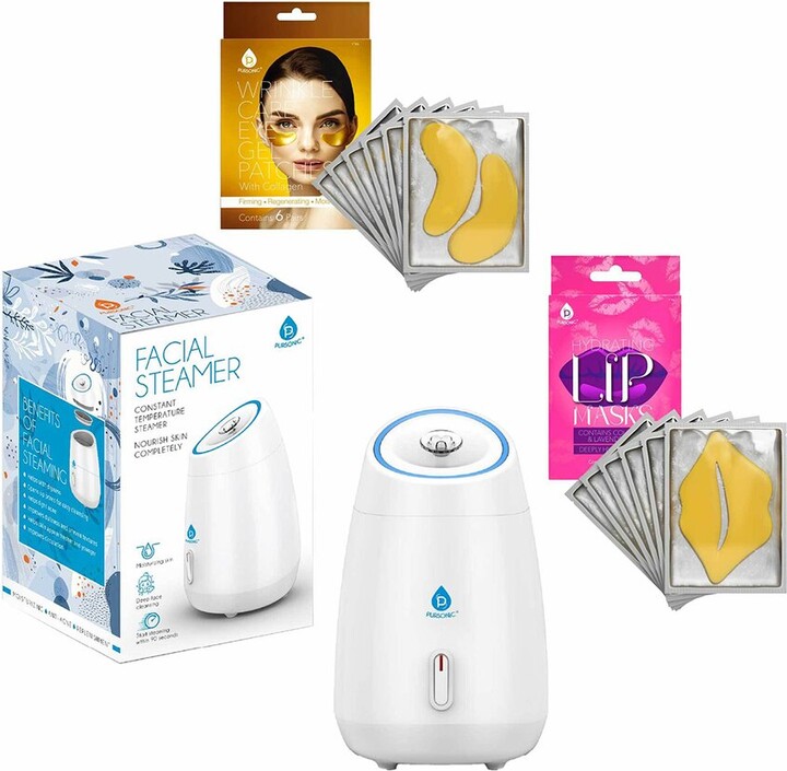 Pursonic Deluxe Facial Steamer With 6 Soothing Eye Masks & 6 Nourishing