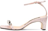 Thumbnail for your product : Sergio Rossi 60mm Sr1 Embellished Lurex Sandals