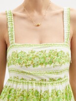Thumbnail for your product : ALÉMAIS Jolene Square-neck Floral-print Linen Sun Dress