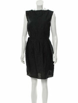 Thumbnail for your product : Lanvin Wool Raw Edge Dress Black