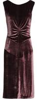 Thumbnail for your product : Nina Ricci Ruched Velvet Dress