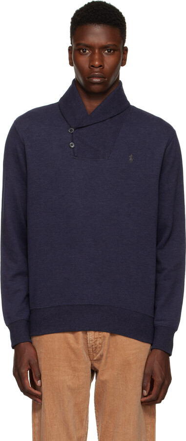 Polo Ralph Lauren Men's Blue Cardigans & Zip Up Sweaters | ShopStyle