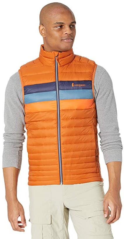 orange down vest men's