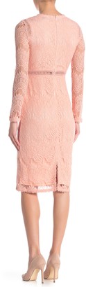 Love by Design Lace Long Sleeve Midi Dress