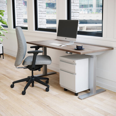 Scale 1:1 REVOH Adjustable Height Desk with Storage