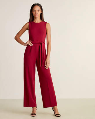 petite sleeveless jumpsuit