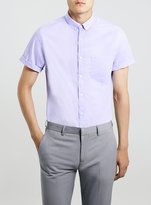 Thumbnail for your product : Topman Lilac Short Sleeve dress Shirt