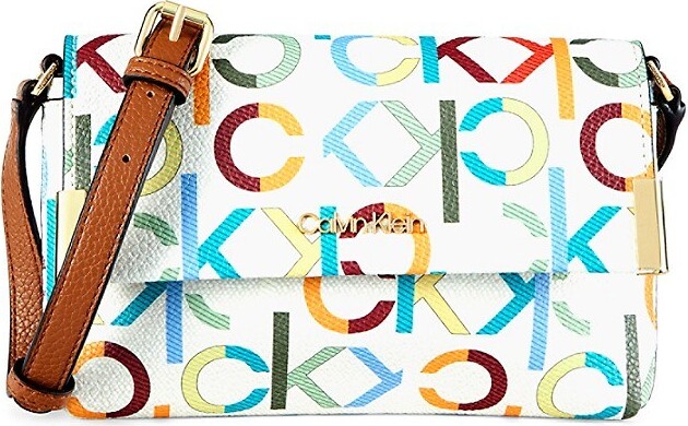 calvin klein monogram crossbody bag