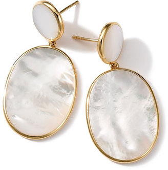 Ippolita 18K Rock Candy Mother-of-Pearl Snowman Earrings
