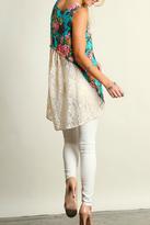 Thumbnail for your product : Umgee USA Jaded Floral-Lace Tunic