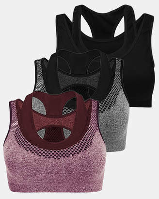 3 Pack Double Racer Sports Bra