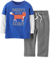 Thumbnail for your product : Carter's Baby Boys' 2-Piece Fox Tee & Pants Set