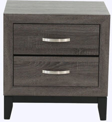 Red Barrel Studio Simple 1pc Nightstand with 2-Drawers