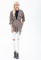 Thumbnail for your product : Forever 21 Slouchy Belted Trench Coat