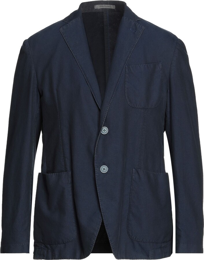 NINO DANIELI Suit Jacket Midnight Blue - ShopStyle