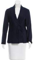Thumbnail for your product : Raquel Allegra Textured Wrap Blazer w/ Tags
