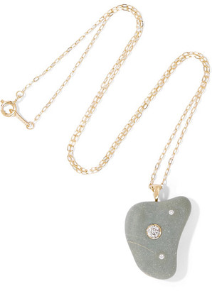 Cvc Stones Yara 18-karat Gold, Stone And Diamond Necklace