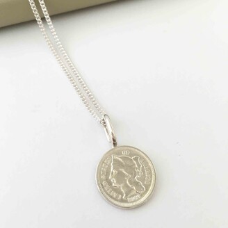 Katie Mullally - American Coin & Chain In Sterling Silver
