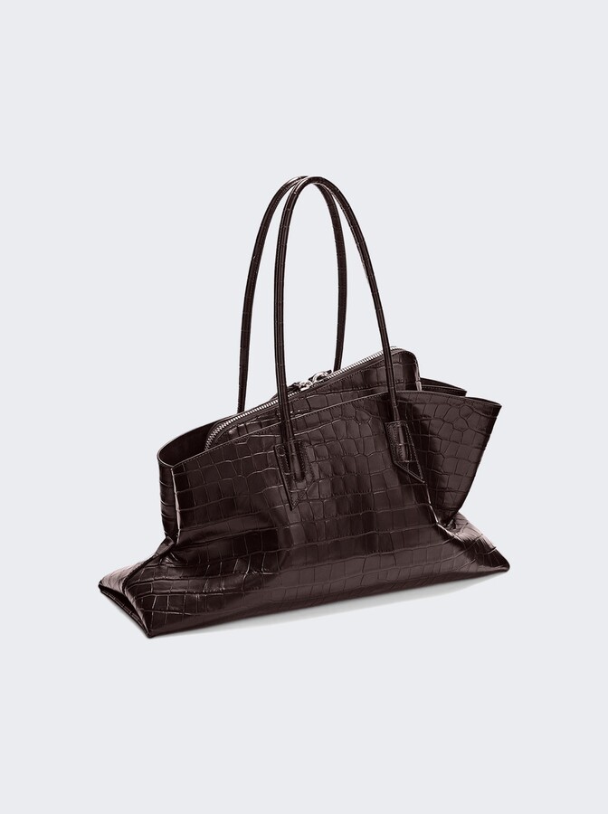ATTICO La Passeggiata Medium' Top Handle Bag Coffee