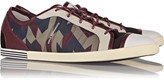 Thumbnail for your product : Y-3 Plimsoll leather, suede and scuba-jersey sneakers